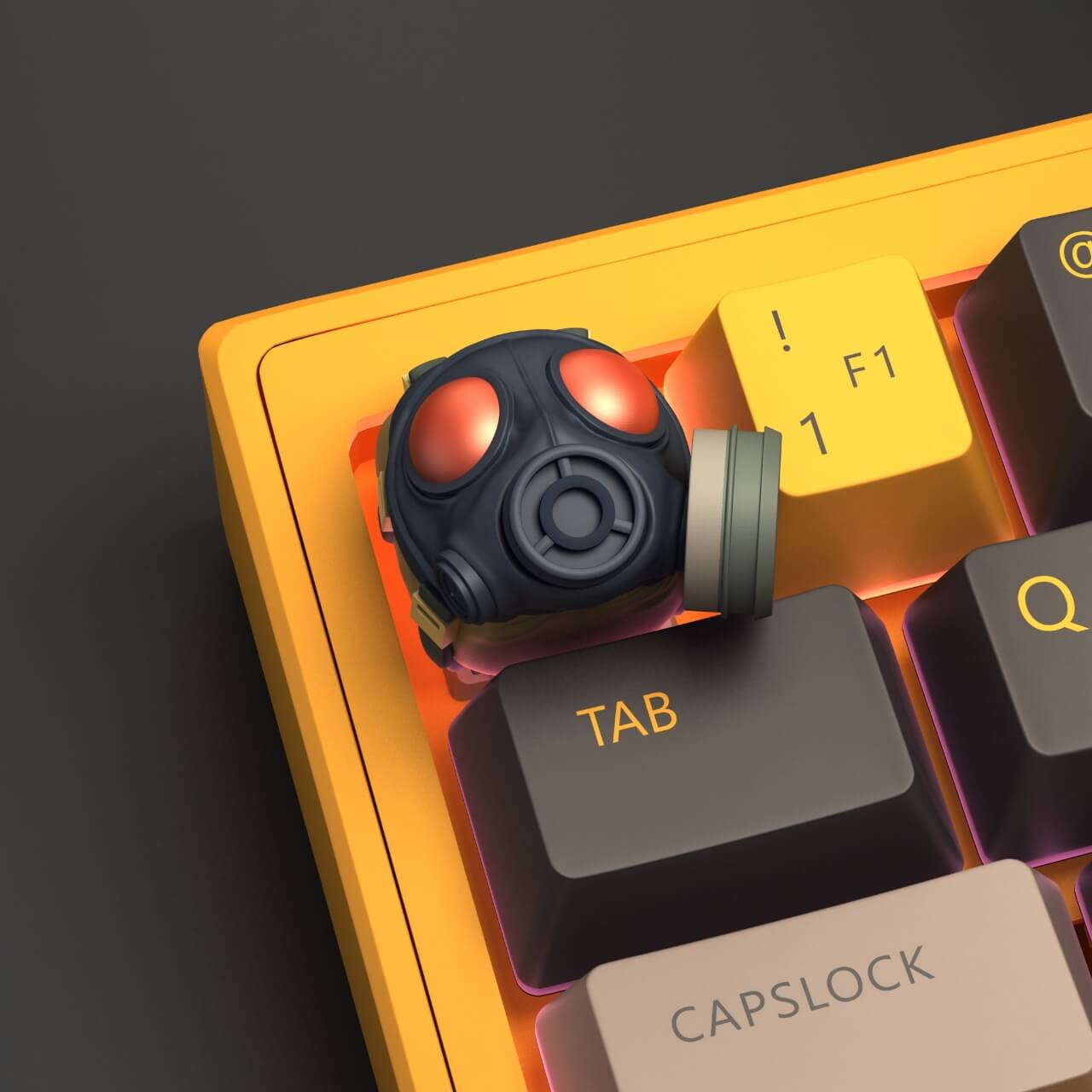 Counter-Strike Fly-Head Resin Artisan Keycap with Backlit Glow