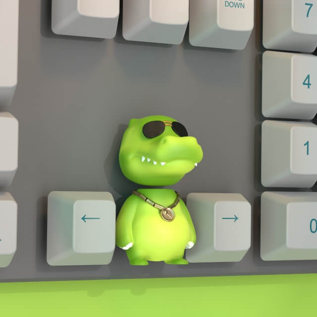 Party Animals Resin Artisan Keycaps