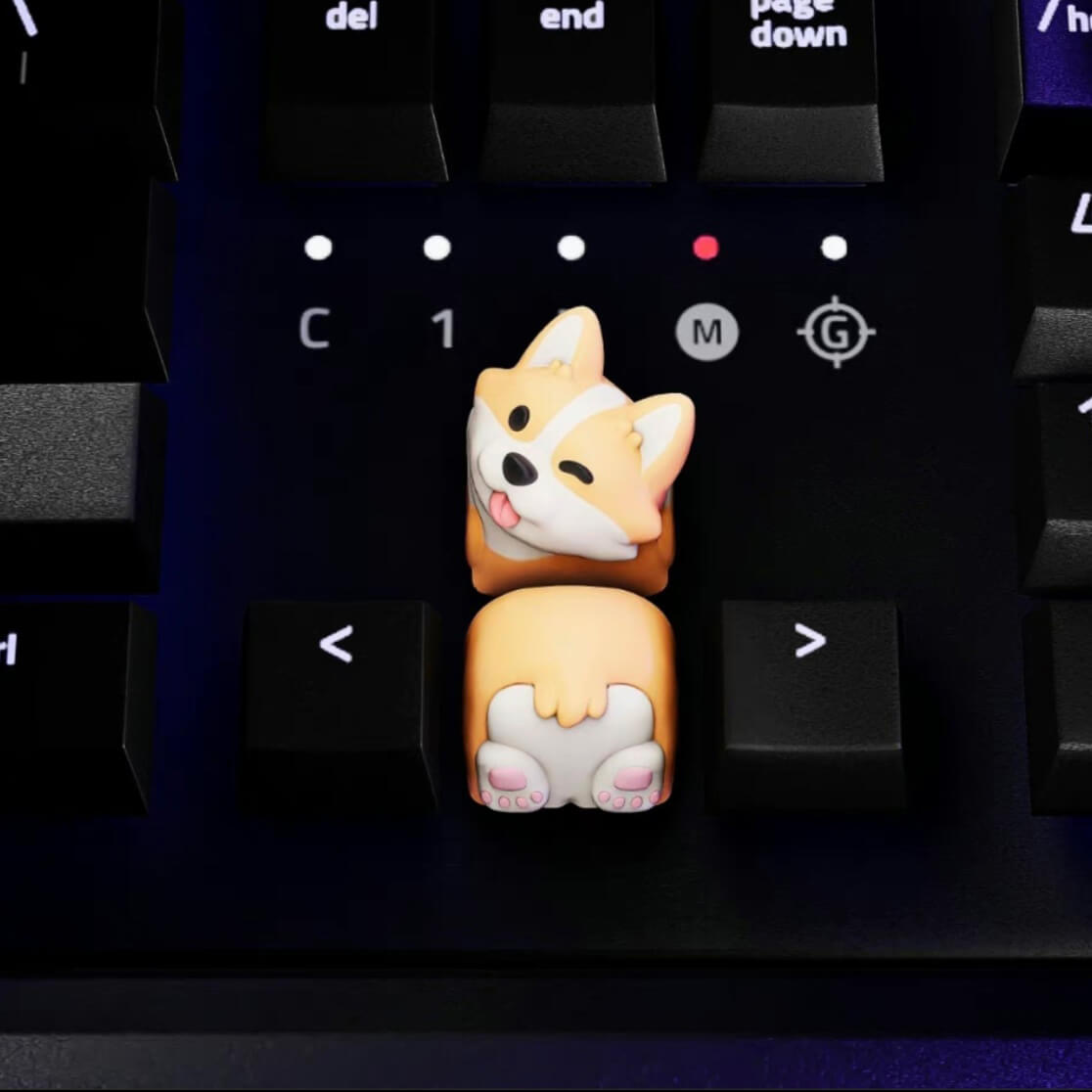 Cute Corgi Resin Artisan Keycap