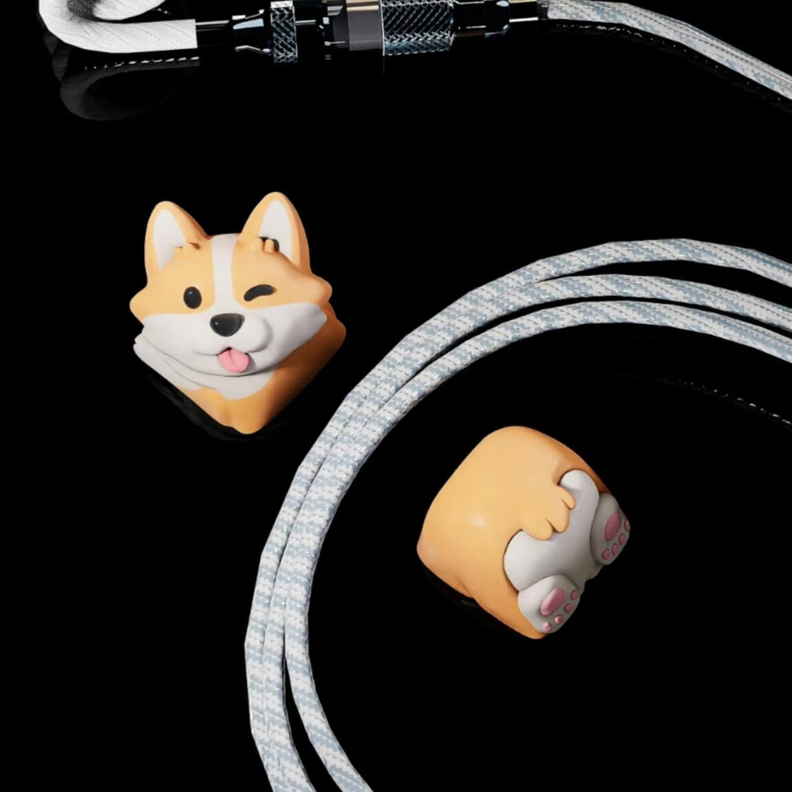Cute Corgi Resin Artisan Keycap