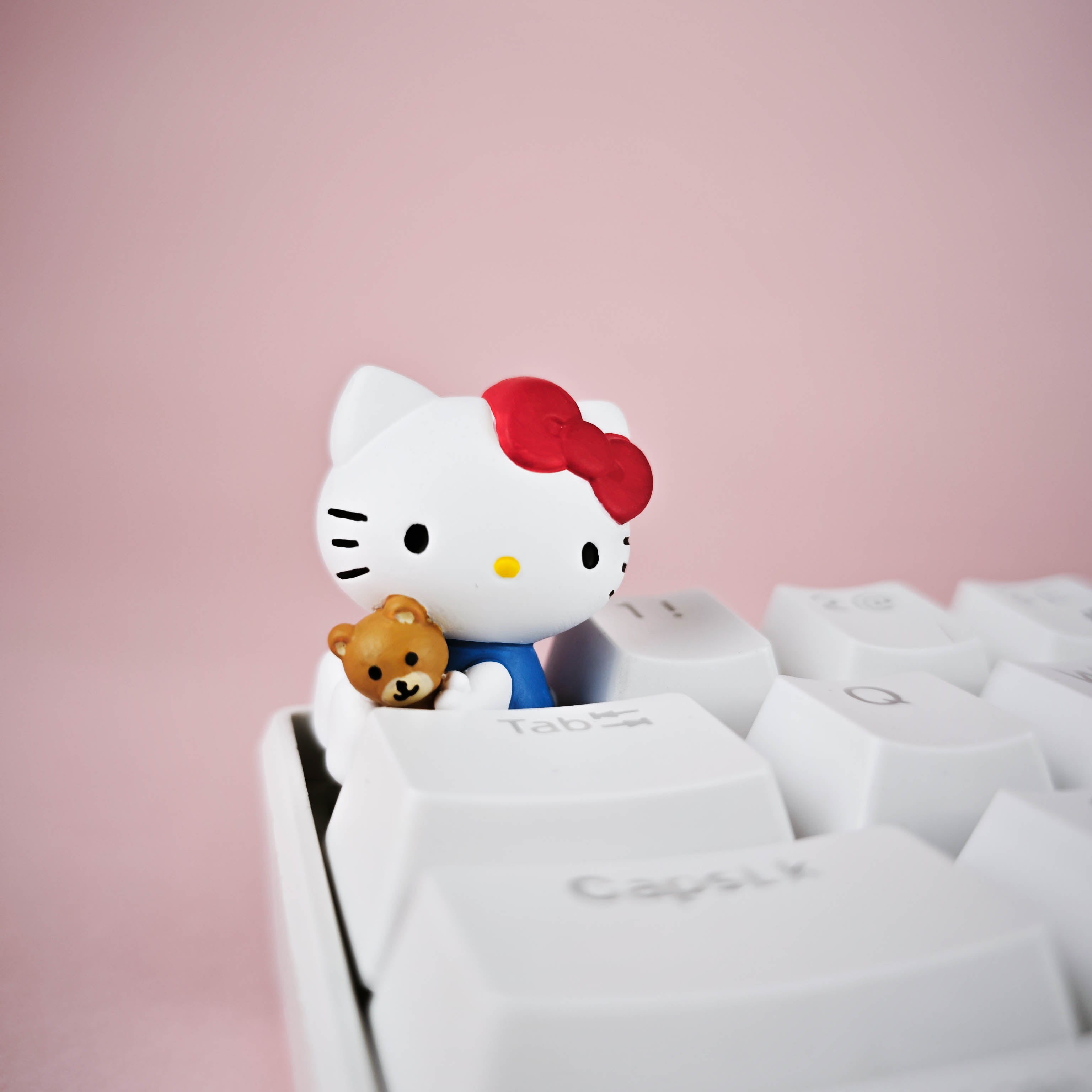 Hello Kitty & Tiny Chum Resin Artisan Keycap
