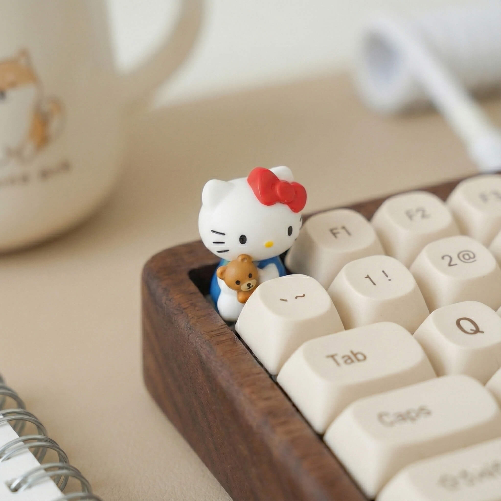 Hello Kitty & Tiny Chum Resin Artisan Keycap