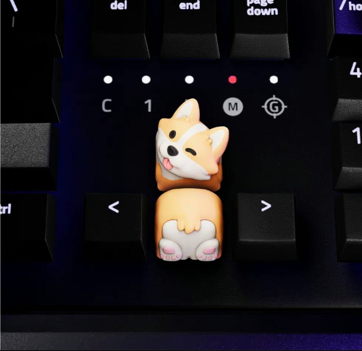 Cute Corgi Resin Artisan Keycaps