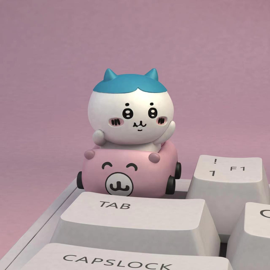 Chiikawa, Hachiware &amp; Usagi in Toy Car Resin Artisan Keycap Series