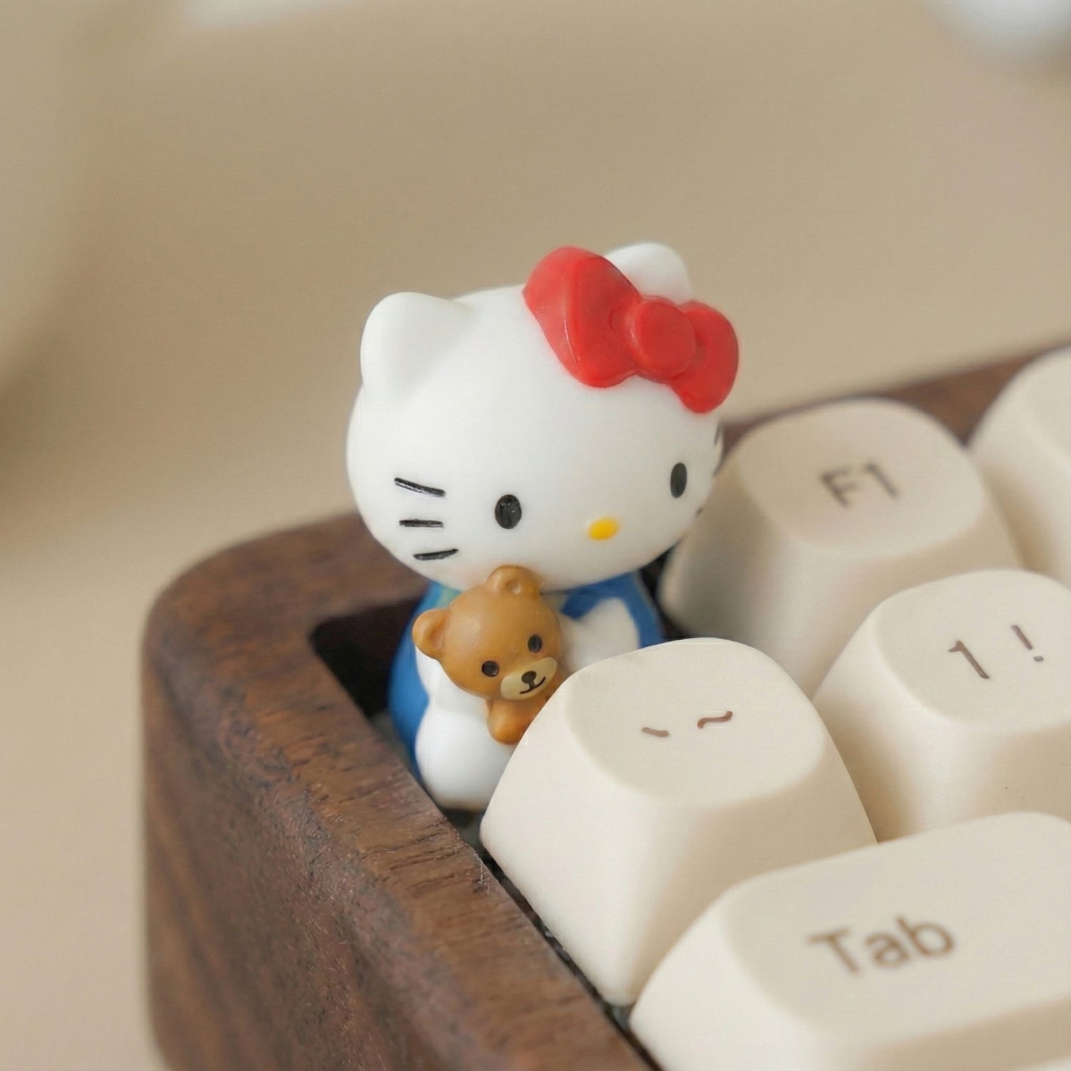 Hello Kitty &amp; Tiny Chum Resin Artisan Keycap