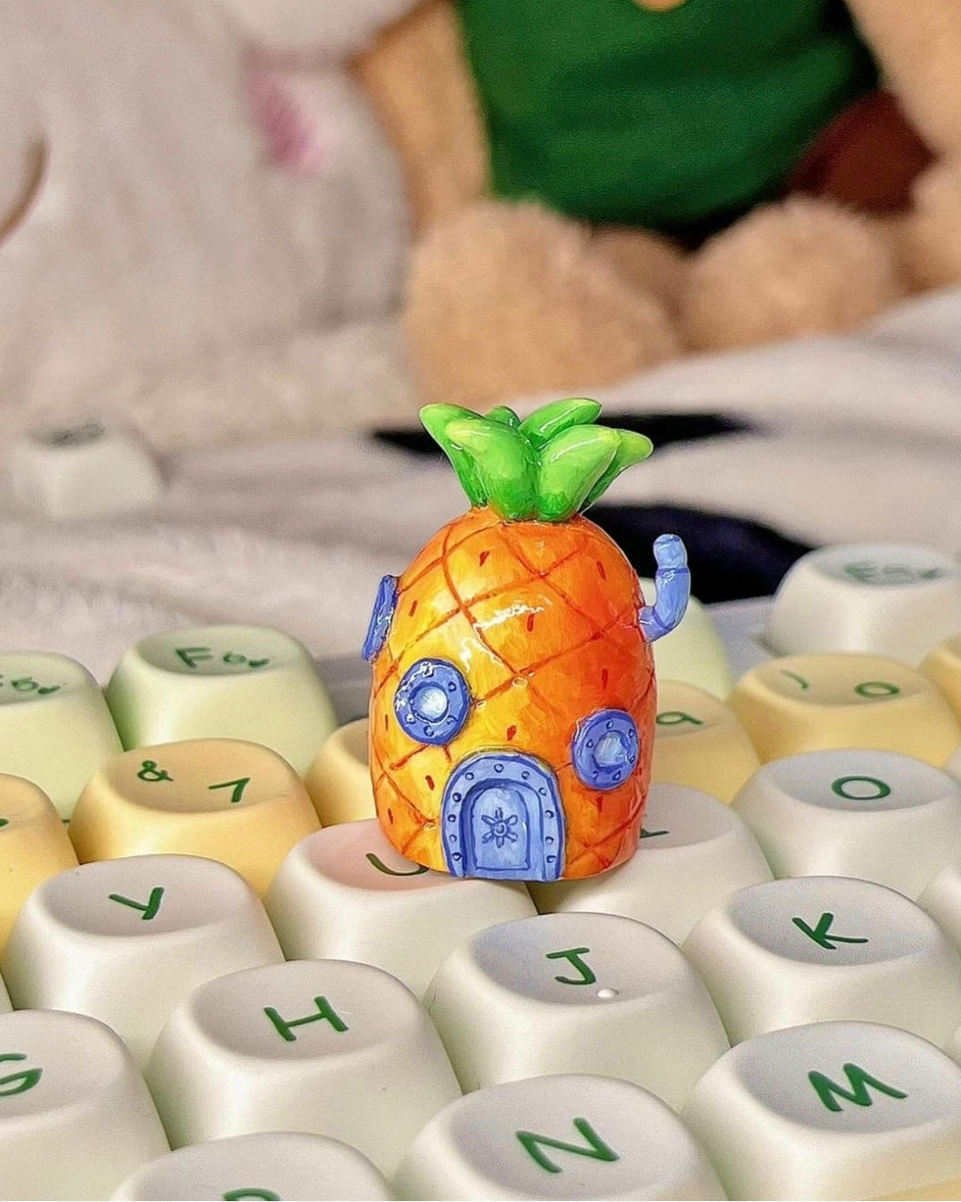 Resin Artisan Keycaps of SpongeBob&