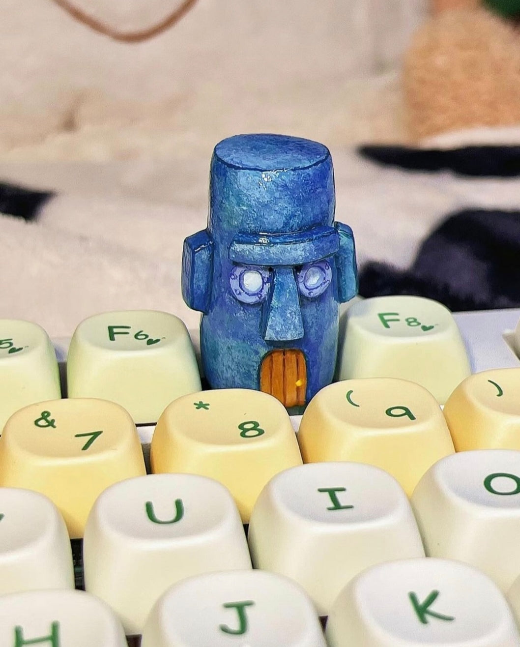 Resin Artisan Keycaps of Squidward Tentacles&